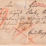Bayern/Baden - Landau roter L1 Portobrief n. Heidelberg 1829 - mit Inhalt