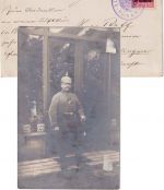 LP Belgien - 10 C./10 Pfg. Germania Feldpostkarte 3. Landsturm-Inf.Kp. Horb 1915