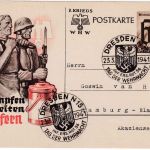 DR - Dresden 1941 Tag der Wehrmacht SST 6 Pfg. WHW-Sonderganzsache n. Hamburg