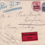 LP Belgien - 10+25 C. Germania/Überdruck Eilbrief Brüssel - Tongern 1915