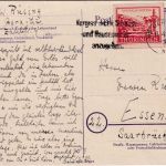 SBZ/Thüringen - 12 Pfg. Wiederaufbau Karte Gera - Essen 8.4.46