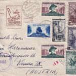 Italien - 25 L. Levante-Messe u.a. Zensurbrief n. ÖSTERREICH Genua - Wien 1951