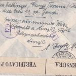 Italien - 1 L. Engel ua. Luftpost-Zensurbrief Florenz - Linz 9.2.43 Doppelzensur