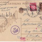 Italien - 30 C. Ganzsache + Zusatz Bahnpost Meran - Bozen ab Meran 1943