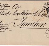 Österreich - Sillian 25/5 1886 portofreie Dienstsache n. Innichen - mit Inhalt