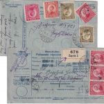 Kroatien - 4x5 D. König Peter u.a. Nachnahme-Wertpaketkarte Zagreb -Valjevo 1921