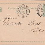 Bosnien & Herz. - 5 H. Wappen Ganzsache KuK Milit. Post Dol. Zuzla - Teslic 1905