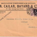 Frankreich - 25 C. Allegorie Geschäftspapiere Paris - Strassburg 1897