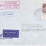 BRD - Scandinavian Airlines SAS Firstflight Düsseldorf - Abidjan 9.6.72