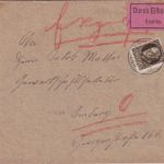Bayern - 40 Pfg. Ludwig Eilbrief Untergriesbach - Amberg 1918