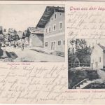 Bayern - Fürholz T. Grainet Posthilfststellen-Ra3 sw-AK n. Passau 1905