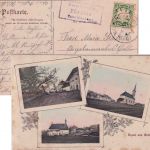 Bayern - Fürholz T. Grainet Posthilfststellen-Ra3 sw-AK n. Passau 1907