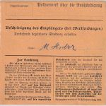 Bayern - 60 Pfg. Ludwig Einschreibe-Paketkarte Rotthalmünster Pfarrkirchen 1919