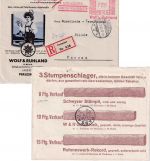 Bayern - Perlesreut 1932 55 Pfg. AFS "Wolf & Ruhland" illustr. Einschreibebrief