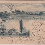 Bayern - Schmidham (Ruhstorf) sw-Mehrbild-AK gelaufen 1901
