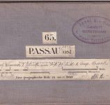 Bayern - Passau Kartenblatt auf Leinenunterlage ca. 43x53cm ca. 1910 M. 1:50.000