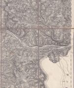 Bayern - Passau Kartenblatt auf Leinenunterlage ca. 43x53cm ca. 1910 M. 1:50.000