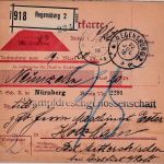 Bayern - Regensburg 1916 unfreies Nachnahmepaket Regensburg - 35 Pfg. Nachporto