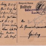 Bayern - Regensburg Kriegsgefangenenlager Kassenverwaltung portofr. Karte 1917