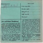 DR - Regensburg 43 50 Pfg. AFS "Gebrüder Bernard" Nachnahme-Paketkarte