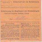 Bayern - 60 Pfg. Ludwig Einschreibe-Paketkarte Michaelsneukirchen Lindberg 1919