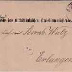 Bayern - Abenberg 18.11.99 K1 Brief 10 Pfg. Wappen n. Erlangen