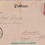 Bayern - 10 Pfg. Wappen Karte n. ÄGYPTEN Parsberg 2 Bhf. - Alexandrien 1906