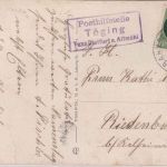 Bayern - Töging T. Dietfurt a, Altmpühl Posthilfstellen-Ra3 (Typ II) Karte 1914