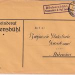 DR - Röckersbühl Neumarkt i.d.Opf. Land Landpost-Ra2 Brief n. München 1931