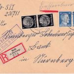 DR - Mörsdorf ü. Roth (b. Nürnberg) Landpost-Ra2 Einschreibebrief 1943