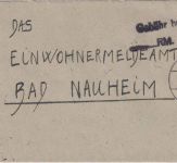 All.Bes. - Pleystein 10.5.46 Gebühr bezahlt RM/Rpf. Brief n. Bad Nauheim
