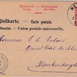 Bayern - 10 Pfg. Wappen ganzsache/Karte n. BELGIEN K1 Weiding 21. JUN 06