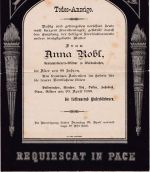 Bayern - 3 Pfg. Wappen Trauerdrucksache Waldmünchen - Augsburg 1889 Inhalt !!