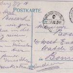 Bayern - 10 Pfg. Wappen Karte n. INDIEN Nürnberg - Bombay 1908