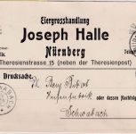 Bayern - 3 Pfg. Wappen illustr. Drucksachenkarte Nürnberg - Schwabach 1908