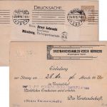Bayern - 3 Pfg. Wappen Privatganzsache Briefmarkensammler-Verein Nürnberg 1910