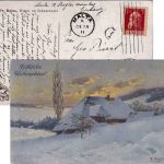 Bayern - 10 Pfg. Luitpold Weihnachtskarte n. MALTA Nürnberg - La Valetta 1911