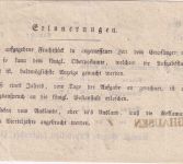 Bayern - Burghausen L1 Fahrpost-Aufgabeschein f. Wertpaket n. Remscheid 1855
