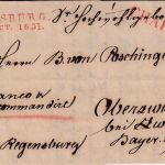 Bayern - Augsburg 1831 L2 Chargebrief n. Oberzwislau - Inhalt !! (H. v. Kiesow)