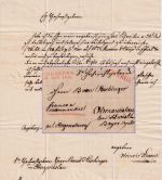 Bayern - Augsburg 1831 L2 Chargebrief n. Oberzwislau - Inhalt !! (H. v. Kiesow)