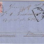 Bayern - 3 Kr Wappen gez. Chargebrief HKS Haag 7/9 - Tittmoning 1871
