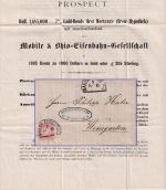 Bayern - 3 Kr Wappen gez. Brief (Drucksache) HKS Bahnh. Augsburg 10/11 1871