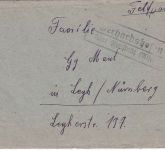 DR - Gerhardshofen ü. Neustadt Landpost-Ra2 Feldpostbrief/Rucksackbrief 3.5.44