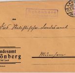 DR - Schönberg Lauf (Pegnitz) Land Landpost-Ra2 Brief n. München 27.2.31