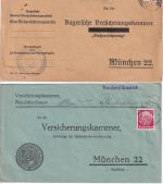 DR - Poststelle Reichenschwand Hersbruck Land Ra3 + L1 - 2 Briefe 1933/35