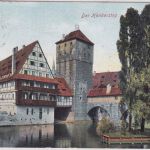 Bayern - 5 Pfg. Wappen Karte n. USA Nürnberg - Portland 1910 2 C. Nachporto