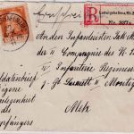 Bayern - 30 Pfg Luitpold Soldatenbrief/Einschreiben Ludwigshafen a/Rh 27. APR 11