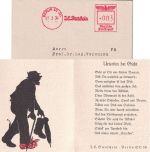 DR - Berlin SO 36 1938 3 Pfg. AFS "Stroschein" Werbedrucksache "Uricedin"