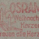 DR - Berlin O 17 1931 4 Pfg. AFS "OSRAM Weihnachtskerzen" Drucksachenbrief