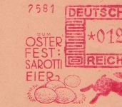 DR - Berlin-Tempelhof 1933 12 Pfg. AFS "Sarotti Ostereier" Drucksachenbrief